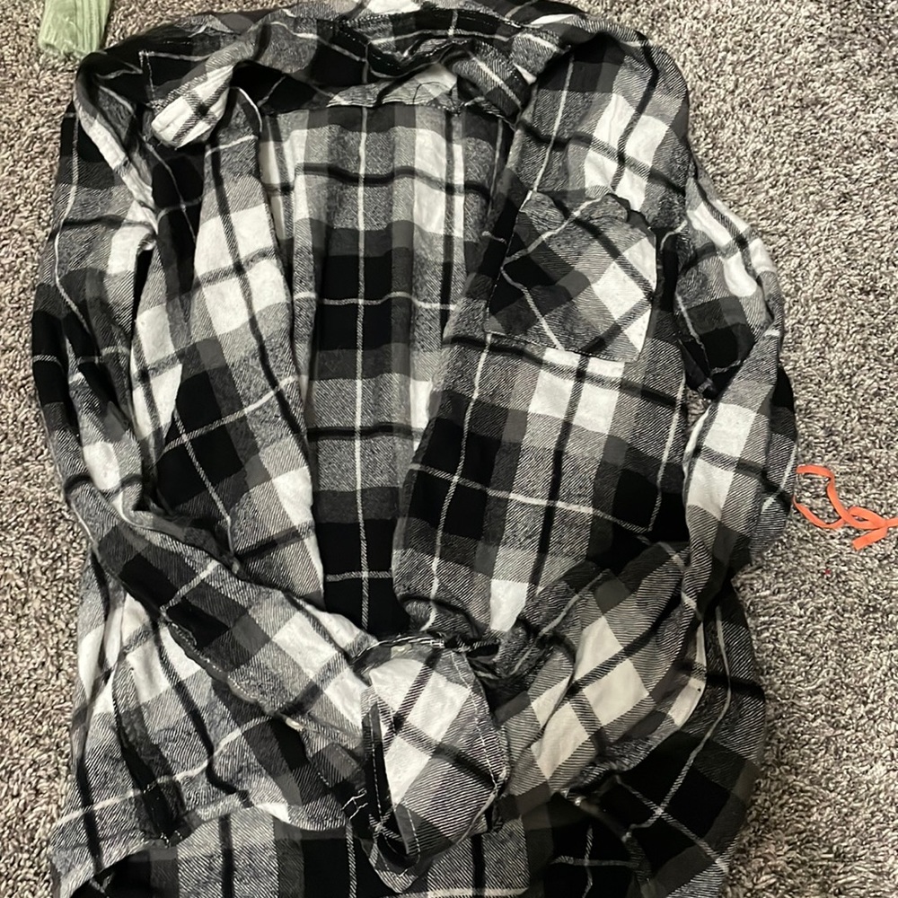 Black and white flannel